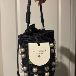 Kate Spade x Target Pearl Embellished basket bucket bag